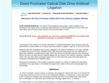 Tablet Screenshot of odddirectpurchaserantitrustsettlement.com